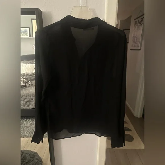 Reformation Violet long sleeve button up - size small - sheer - worn once - Picture 5 of 5